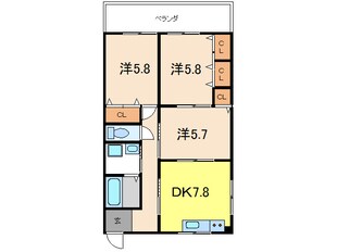 司マンションの物件間取画像